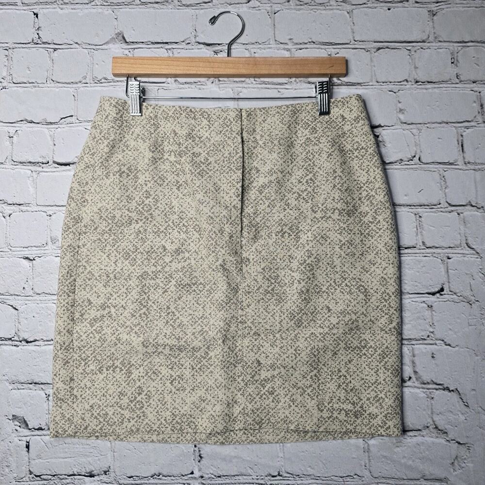 Loft 100% Linen Shell Khaki Tan‎ Straight Pencil Skirt Size 6